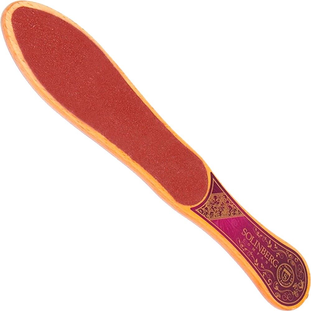 Терка для ног Solinberg 2-х сторонняя на деревянной основе
