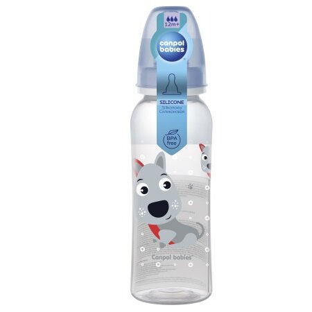 Бутылочка тритановая Canpol 11/841 забавные животные 250 мл