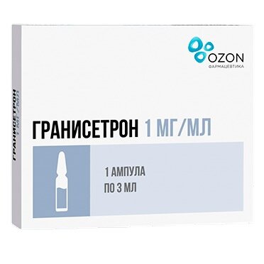 Гранисетрон концентрат для приготовления раствора для инфузий 1 мг/мл 3 мл ампулы 1 шт.