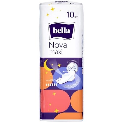 Прокладки Bella Nova Maxi Softiplait гигиенические 10 шт.