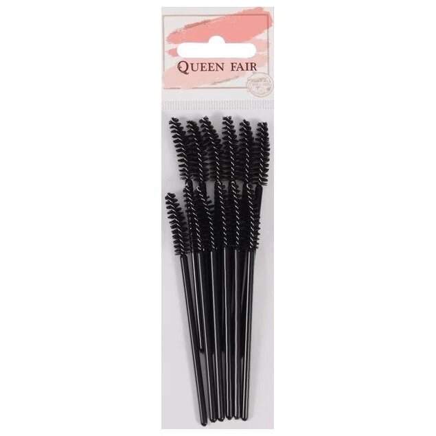 Queen fair набор щеточек для ресниц изгиб 9,5 см 12 шт. черный 2830645