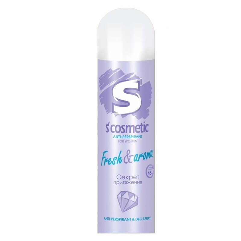 Дезодорант-антиперспирант S cosmetic fresh aroma 145 мл