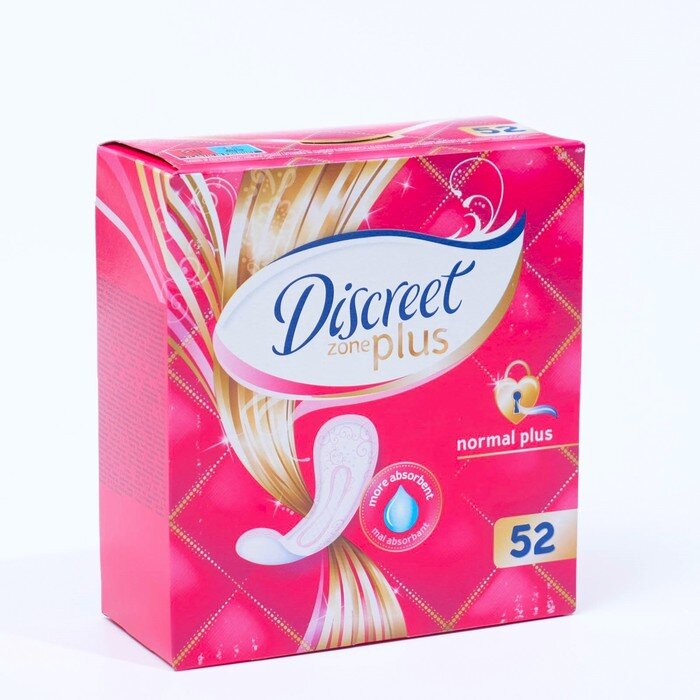 Прокладки ежедневные Дискрит (Discreet) Plus Normal Plus Trio 52 шт.