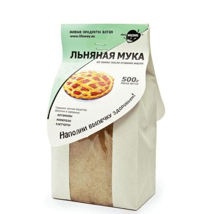 Мука Льняная (цельносмолотая) 500 г