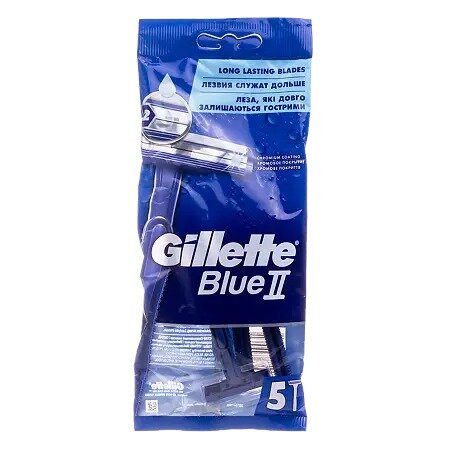Бритва одноразовая мужская Gillette Blue II 5 шт.