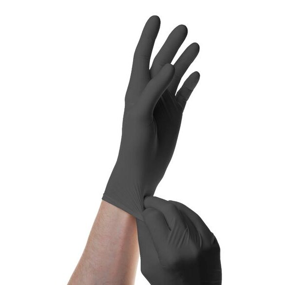 Перчатки SF Gloves нитрил. нестерил. неопудр. р.XL черные 100 пар