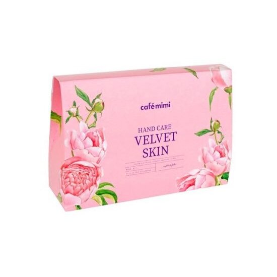 Набор Cafe Mimi Velvet Skin для рук: Крем 50мл+Крем-маска 50мл+Скраб 50мл