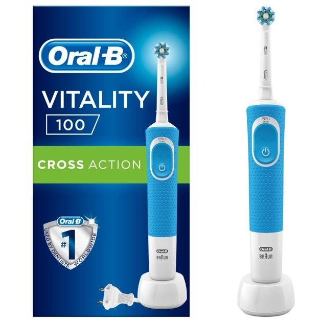 Электрическая зубная щетка Oral-B Braun Vitality 100 синяя