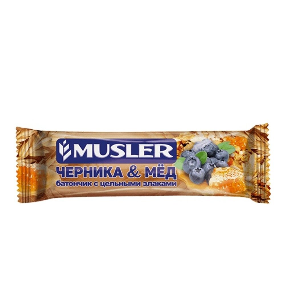 Батончик мюсли Musler черника с медом 30 г