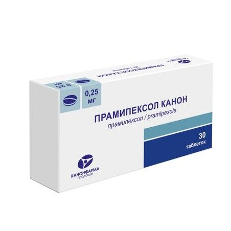 Прамипексол Канон таблетки 0,25 мг 30 шт.