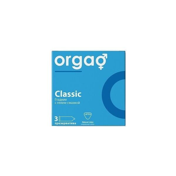 Презервативы Orgao гладкие прозрачные 3 шт.