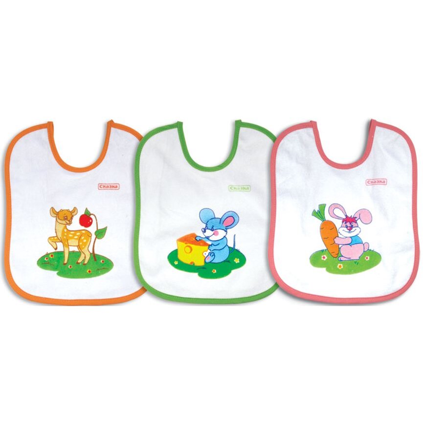 Сказка нагрудник 3 шт. 2133