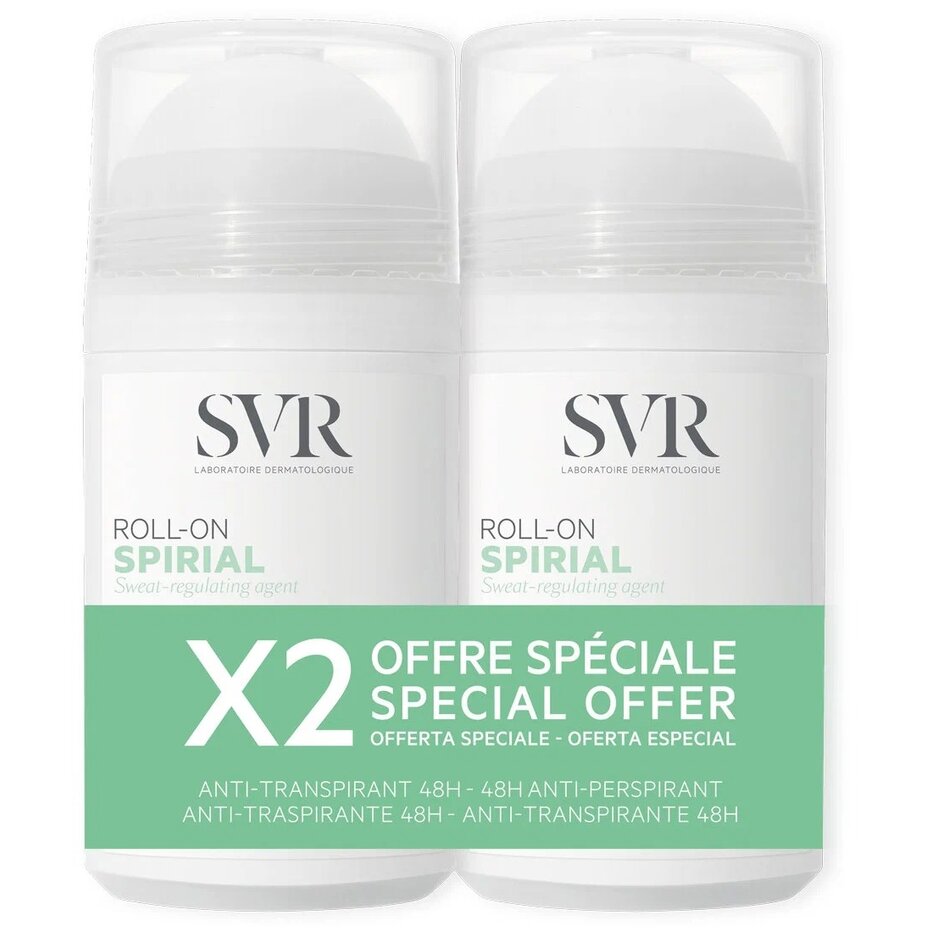 Набор SVR Spirial: Дезодорант шариковый Roll-On флакон 50 мл 2 шт.