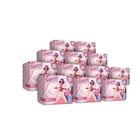 Прокладки женские гигиенические Систерс (Sisters) Ultra Maxi 12 пачек по 8 шт 96 шт.