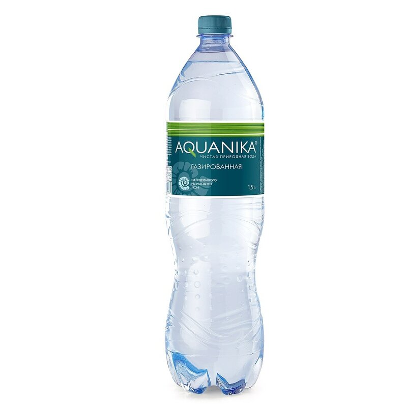 Вода минеральная Aquanika газированная 1,5 л