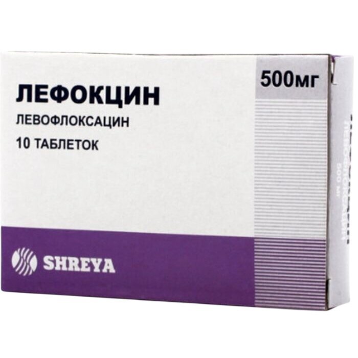Лефокцин таблетки 500 мг 10 шт.
