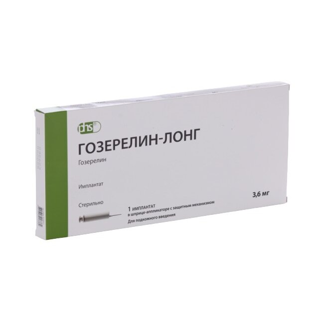 Гозерелин-Лонг имплантат в шприце-аппликаторе 3,6 мг 1 шт.
