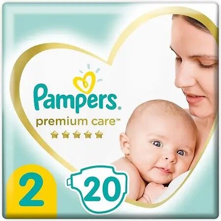 Подгузники Pampers Premium Care р.2 4-8 кг 20 шт.