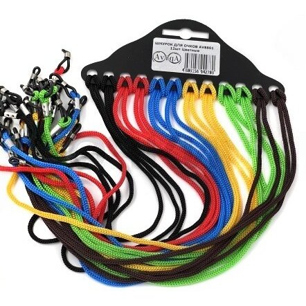 Шнурок для очков AVIQA NON-STRETCHING арт.AV8802 красный