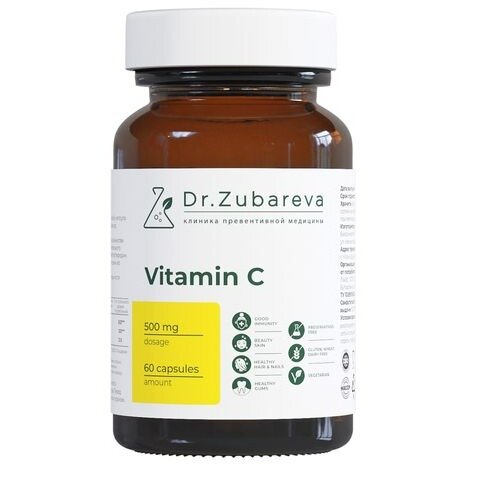 Витамин С Dr.Zubareva/Др.Зубарева капсулы 500 мг 60 шт.