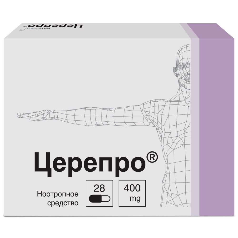 Церепро капсулы 400 мг 28 шт.