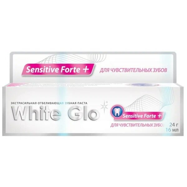 Зубная паста White Glo экстрасильная отбеливающая для чувствительных зубов туба 24 г