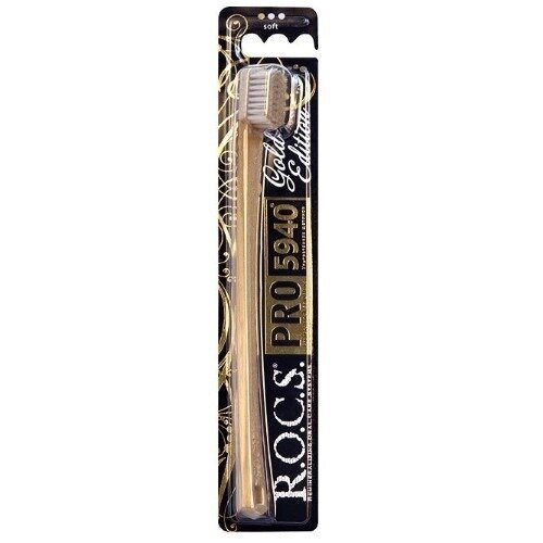 Зубная щетка R.O.C.S. Pro Gold Edition мягкая 1 шт.