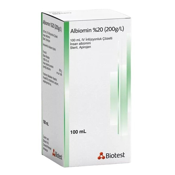 Альбиомин 20% раствор для инфузий флакон 100 мл 1 шт.