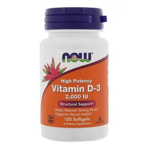 Витамин D3 Now Foods капсулы 50 мкг (2000 МЕ) 120 шт.