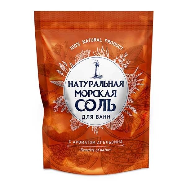 Морская соль для ванн Апельсин 1100 г