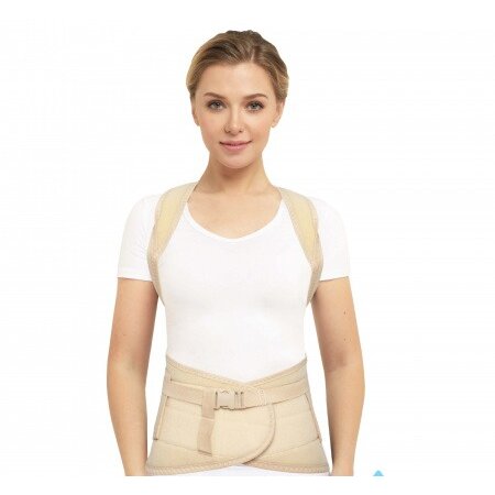 Корсет грудопоясничный Крейт Б-506 бежевый рост 1 р.5