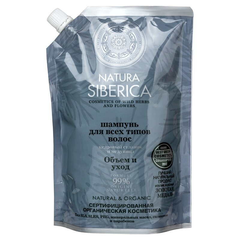 Шампунь Натура Сиберика (Natura Siberica) Объем и уход 500 мл