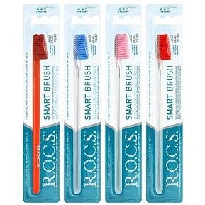 Зубная щетка Рокс (R.O.C.S.) Классическая средней жесткости в ассортименте