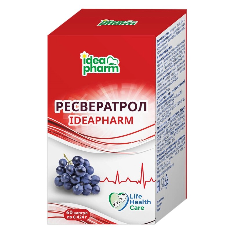 Ресвератролideapharmкапсулы60шт.вТольятти