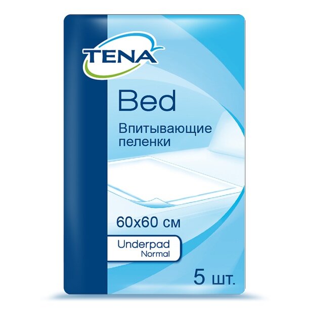 Простыни впитывающие TENA Bed Underpad Normal 60х60 см 5 шт.