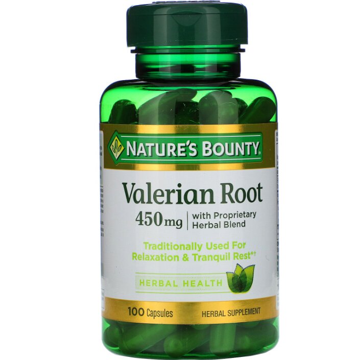 Natures bounty корень валерианы капсулы 450 мг 100 шт.