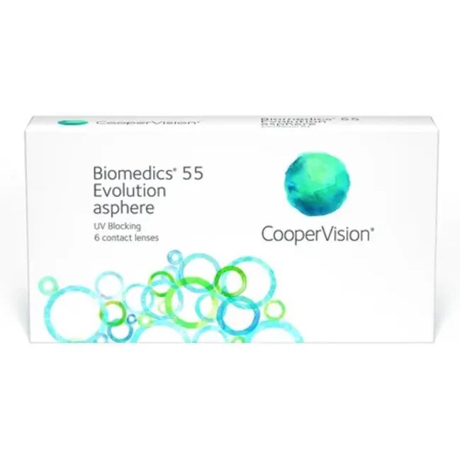 Линзы контактные CooperVision biomedics 55 evolution (8.6/-1,00) 6 шт