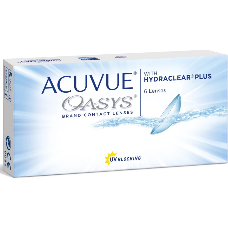 Контактные линзы Acuvue Oasys -1,5 радиус 8,4 6 шт.