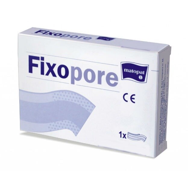 Пластырь Matopat Fixopore фиксирующий с повязкой из нетканного материала 6 см х 1 м