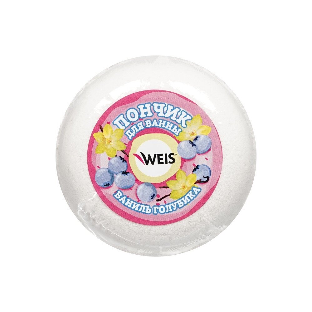 Пончик для ванны Weis Ваниль и голубика 120 г