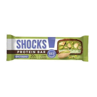 Батончик глазированный FitnesShock Shocks! Фисташка 50 г