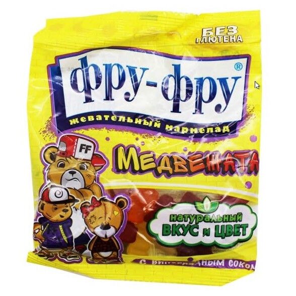 Мармелад жевательный Фру-Фру Медвежата 80 г