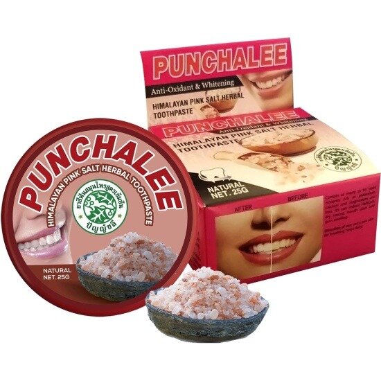 Зубная паста Punchalee Himalayan Pink Salt Herbal Toothpaste растит 25 г