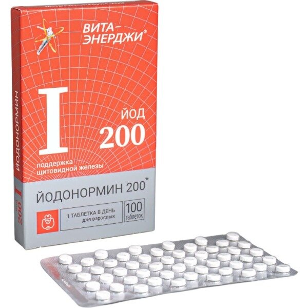 Йодонормин Вита-Энерджи таблетки 200 мкг 100 шт.