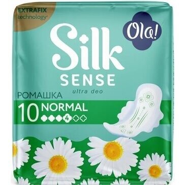 Прокладки Ola! silk sense deo ultra normal ромашка 10 шт.