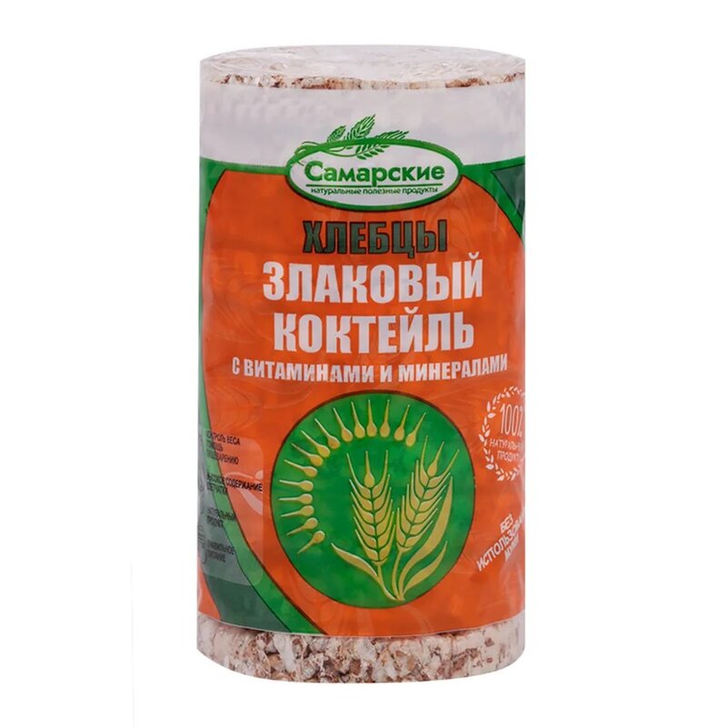 Хлебцы Самарские круглые злаковый коктейль 110 г