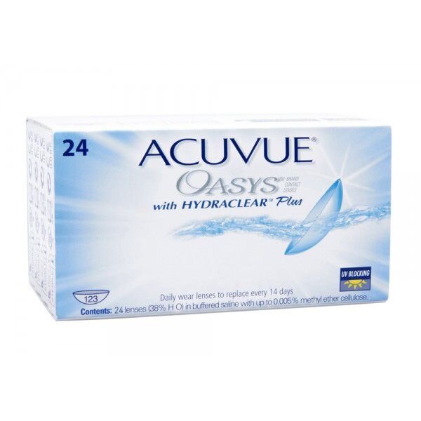 Линзы контактные Acuvue oasys (8.4/-1,00) 24шт