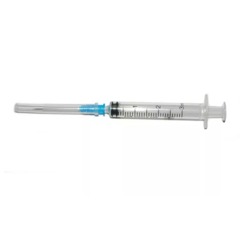 Шприц Syringe одноразовый 3-х компонентный 3 мл с иглой 22G 0,7х38 мм 1 шт.