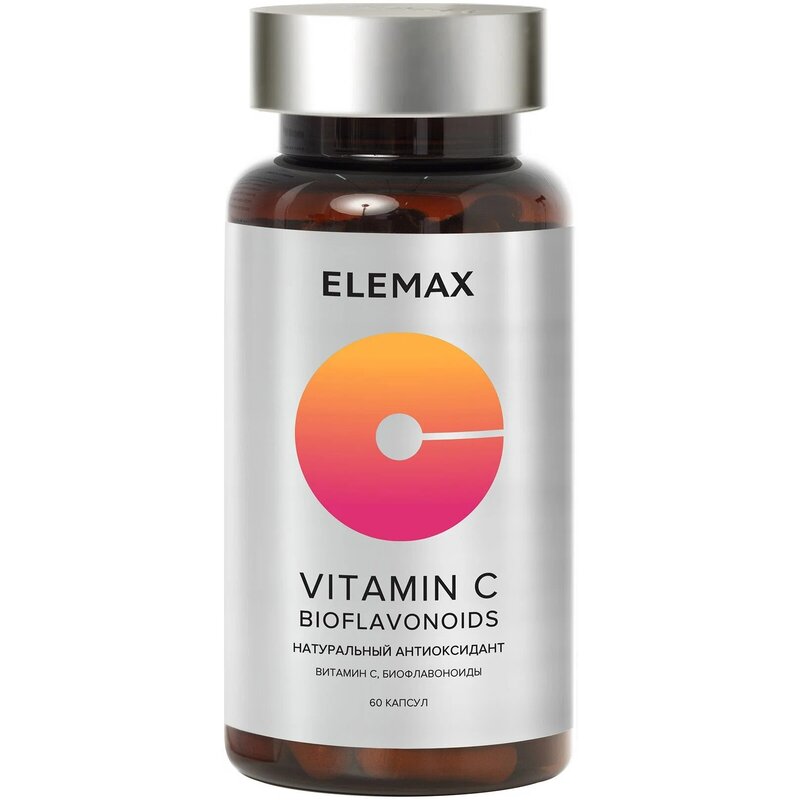 Витамин С биофлавоноиды Elemax капсулы 720 мг 60 шт.