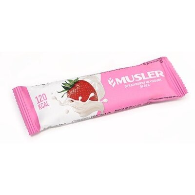 Батончик мюсли MUSLER Клубничный в йогуртовой глазури 30 г